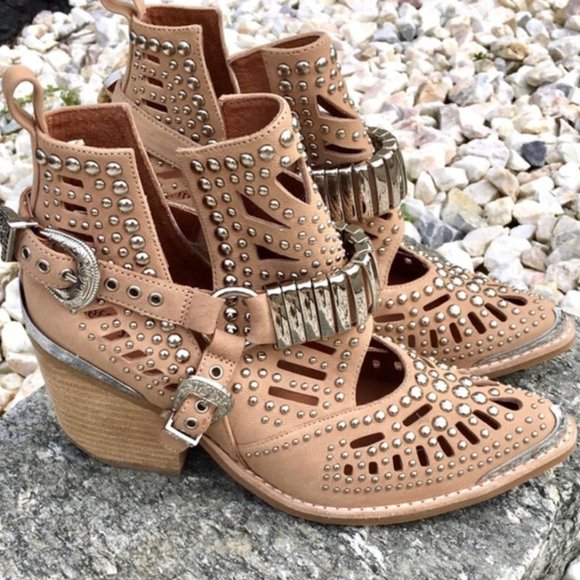 NIB Jeffrey Campbell Wylie Stud Botas - Picture 2 of 3